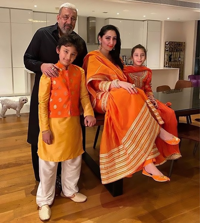 Sanjay Sutt With Family in Dubai