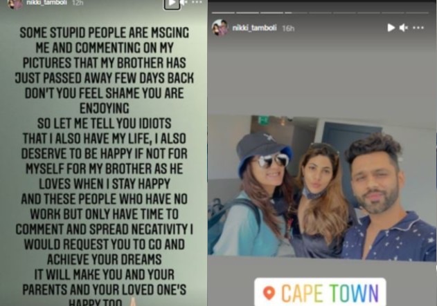nikki tamboli post