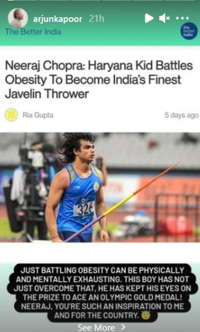 arjun kapoor, neeraj chopra